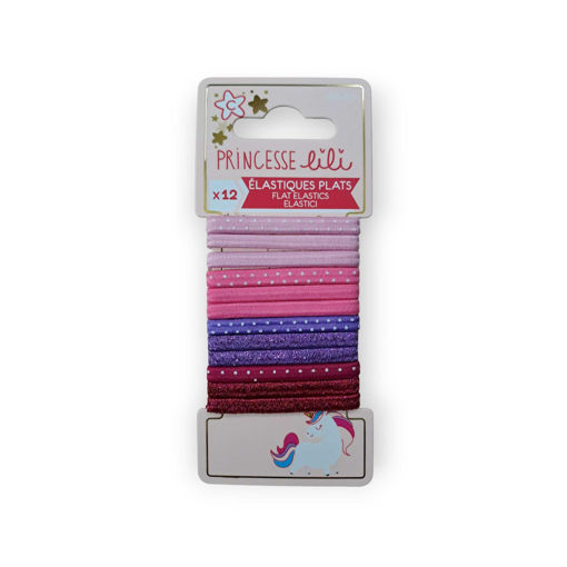 Picture of PRINCESSE LILI FLAT ELASTICS SET X12